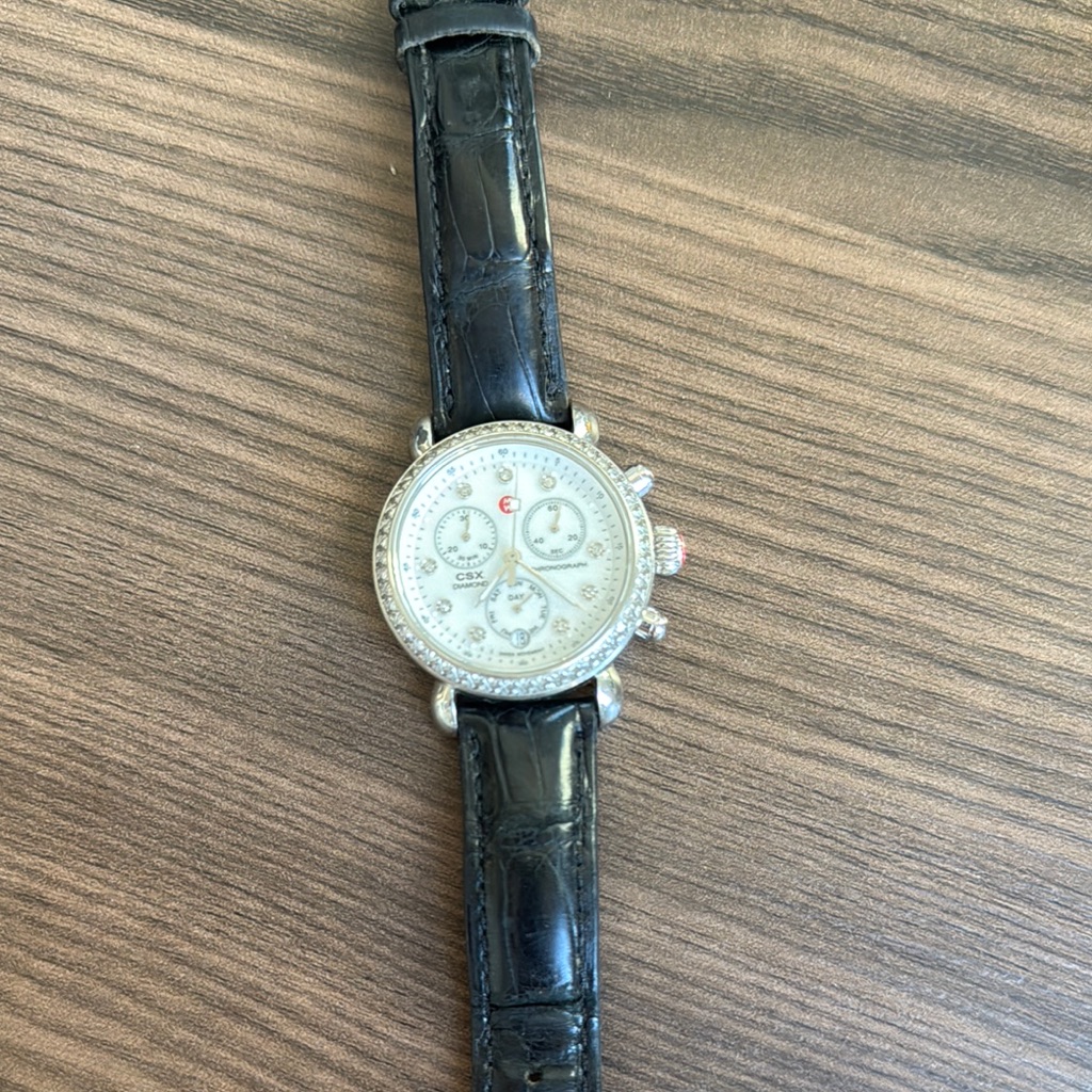 Michele Diamond Bezel Watch